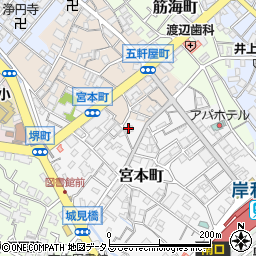 大阪府岸和田市宮本町24-11周辺の地図