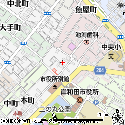 大阪府岸和田市本町2-6周辺の地図