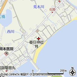 兵庫県淡路市佐野1677周辺の地図