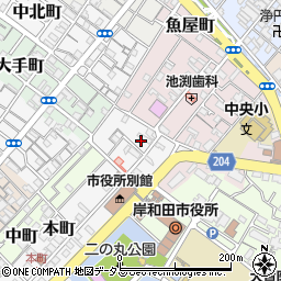 大阪府岸和田市本町2-4周辺の地図