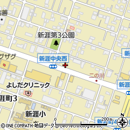 丸亀製麺 福山新涯店周辺の地図