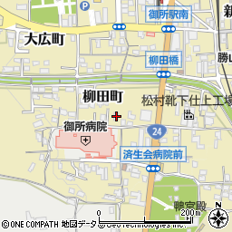 奈良県御所市柳田町398-4周辺の地図