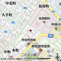 大阪府岸和田市本町2-9周辺の地図