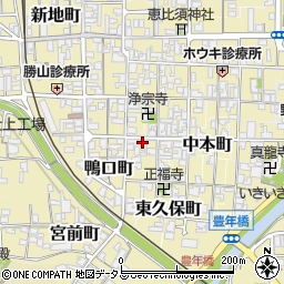 奈良県御所市西久保本町周辺の地図