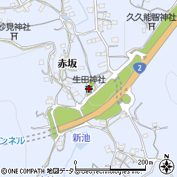 生田神社周辺の地図