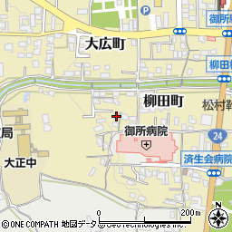 奈良県御所市柳田町410-3周辺の地図