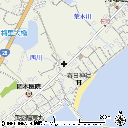 兵庫県淡路市佐野1721周辺の地図