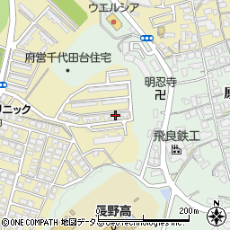 大阪府営河内長野千代田台住宅１４号棟周辺の地図