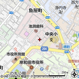 大阪府岸和田市堺町周辺の地図