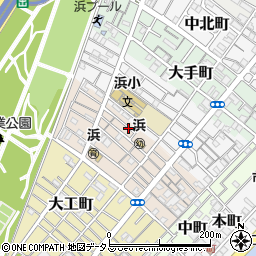 大阪府岸和田市中之浜町7周辺の地図