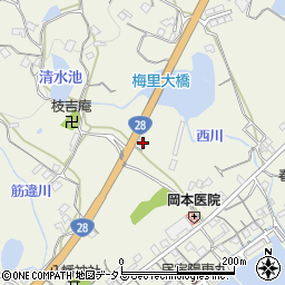 兵庫県淡路市佐野1966周辺の地図