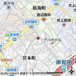岸和田駅前通商店街振興組合周辺の地図