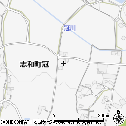 広島県東広島市志和町冠682周辺の地図