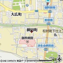 奈良県御所市柳田町403-1周辺の地図