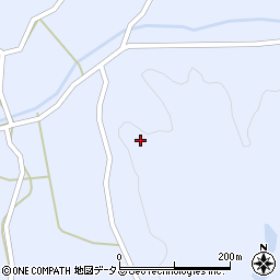 山口県萩市高佐下後井周辺の地図
