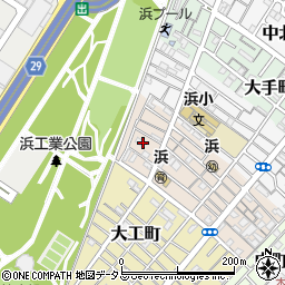 大阪府岸和田市中之浜町12周辺の地図