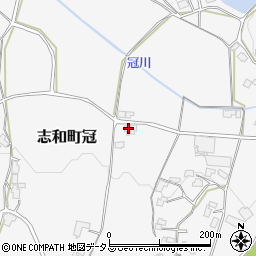 広島県東広島市志和町冠681周辺の地図