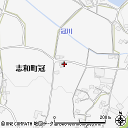 広島県東広島市志和町冠1025周辺の地図