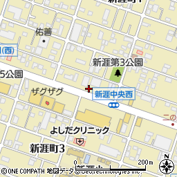 ドミノ・ピザ　福山新涯店周辺の地図