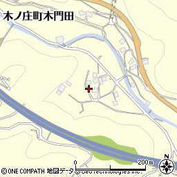 広島県尾道市木ノ庄町木門田1057周辺の地図