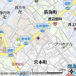 三井住友銀行岸和田支店周辺の地図