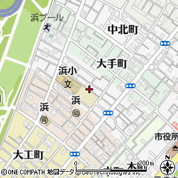大阪府岸和田市紙屋町周辺の地図
