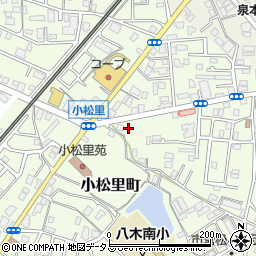 大阪府岸和田市小松里町837周辺の地図