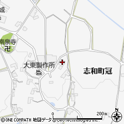 広島県東広島市志和町冠912周辺の地図