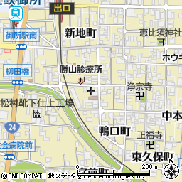 奈良県御所市御国通り周辺の地図