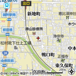 奈良県御所市御国通り周辺の地図