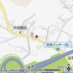 広島県東広島市志和町冠245周辺の地図