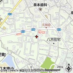 岸和田小松里郵便局 ＡＴＭ周辺の地図