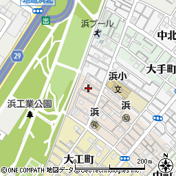 大阪府岸和田市中之浜町13周辺の地図