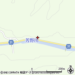 奈良県宇陀市菟田野上芳野167周辺の地図