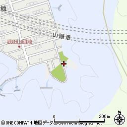 武田山第二公園周辺の地図