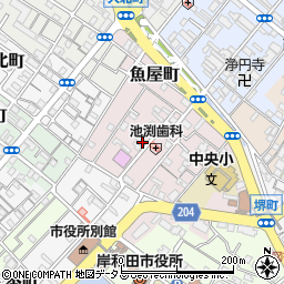千亀利寿司周辺の地図