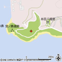 国立公園通仙園周辺の地図