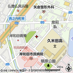 大阪府岸和田市小松里町2070周辺の地図