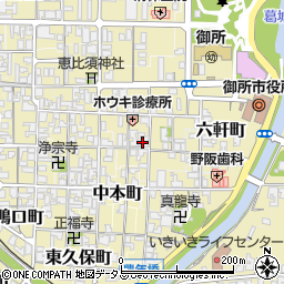 奈良県御所市1278周辺の地図