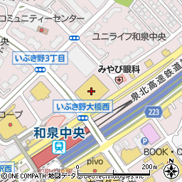 ジョーシン和泉中央店周辺の地図