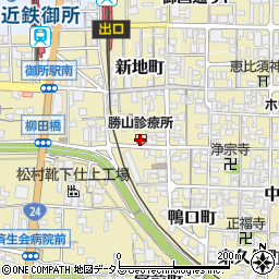 勝山診療所周辺の地図