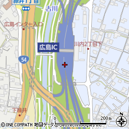 広島ＩＣ周辺の地図