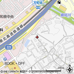 大阪府和泉市万町561-1周辺の地図