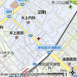 岸和田シティホテルプリンセス周辺の地図