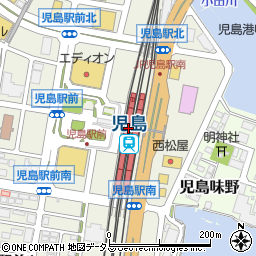 児島駅周辺の地図