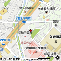 大阪府岸和田市小松里町2096周辺の地図