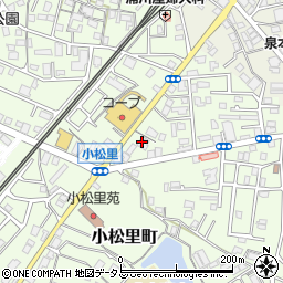 大阪府岸和田市小松里町877周辺の地図