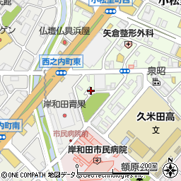 大阪府岸和田市小松里町2086周辺の地図