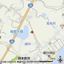 兵庫県淡路市佐野1733周辺の地図