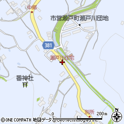 瀬戸川住宅周辺の地図